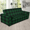 Green Tartan Plaid Pattern Sofa Slipcover-JTAMIGO.COM