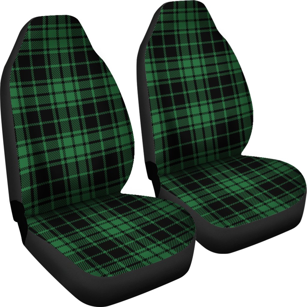 Green Tartan Plaid Pattern Universal Fit Car Seat Covers