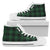 Green Tartan Plaid Pattern Women High Top Shoes