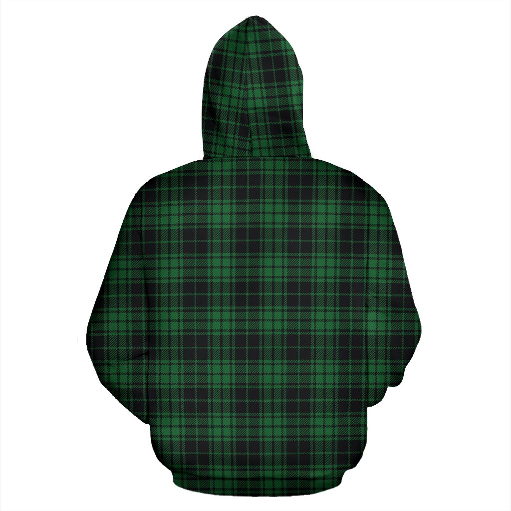 Green Tartan Plaid Pattern Zip Up Hoodie
