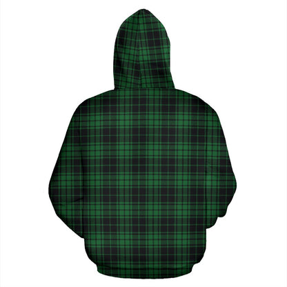 Green Tartan Plaid Pattern Zip Up Hoodie