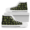 Green Tribal Turtle Polynesian Themed Women High Top Shoes