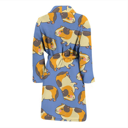 Guinea Pig Pattern Print Design 01 Men Bathrobe-JORJUNE.COM