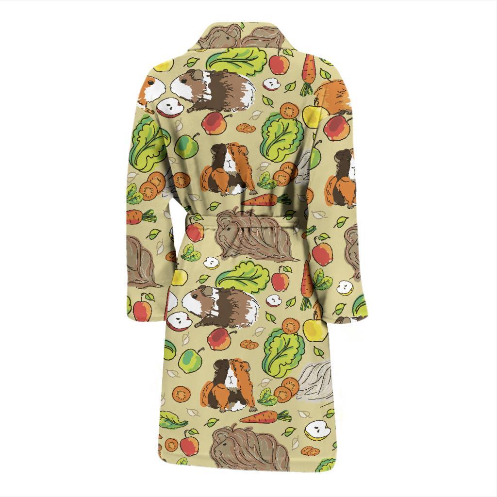 Guinea Pig Pattern Print Design 02 Men Bathrobe-JORJUNE.COM