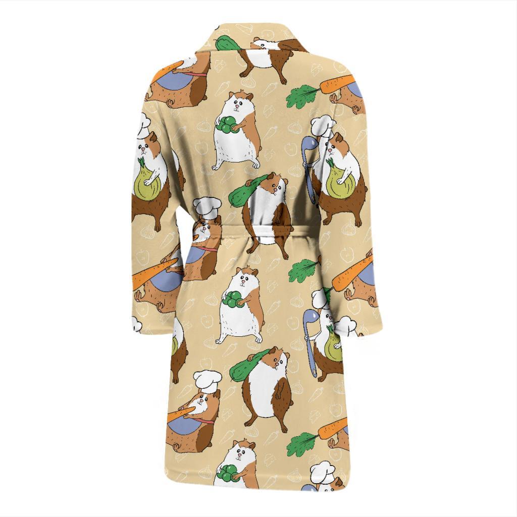 Guinea Pig Pattern Print Design 03 Men Bathrobe-JORJUNE.COM