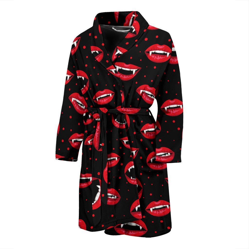 Halloween Pattern Print Design 01 Men Bathrobe-JORJUNE.COM