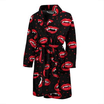 Halloween Pattern Print Design 01 Men Bathrobe-JORJUNE.COM