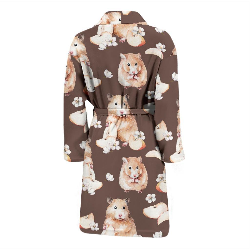 Hamster Pattern Print Design 03 Men Bathrobe-JORJUNE.COM