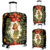 Hawaiian Flower Hula Hibiscus Print Luggage Cover Protector