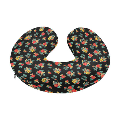 Hawaiian Flower Themed Print U-Shaped Travel Neck Pillow-JTAMIGO.COM