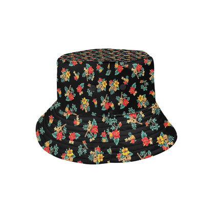 Hawaiian Flower Themed Print Unisex Bucket Hat