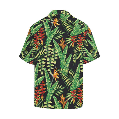 Hawaiian Flower Tropical Palm Leaves Men Aloha Hawaiian Shirt