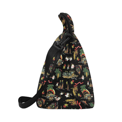 Hawaiian Island Themed Print Neoprene Lunch Bag (Model 1669)(Large)-JTAMIGO.COM