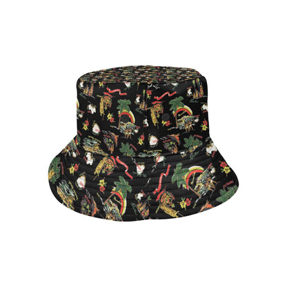 Hawaiian Island Themed Print Unisex Bucket Hat