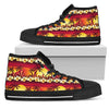 Hawaiian Tropical Sunset Hibiscus Print Women High Top Shoes