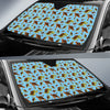 Hello Sea Turtle Print Pattern Car Sun Shade For Windshield