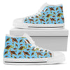 Hello Sea Turtle Print Pattern Women High Top Shoes