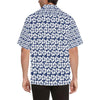 Hibiscus Blue Hawaiian Flower Pattern Men Aloha Hawaiian Shirt