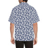 Hibiscus Blue Hawaiian Flower Style Men Aloha Hawaiian Shirt