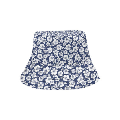 Hibiscus Blue Hawaiian Flower Style Unisex Bucket Hat