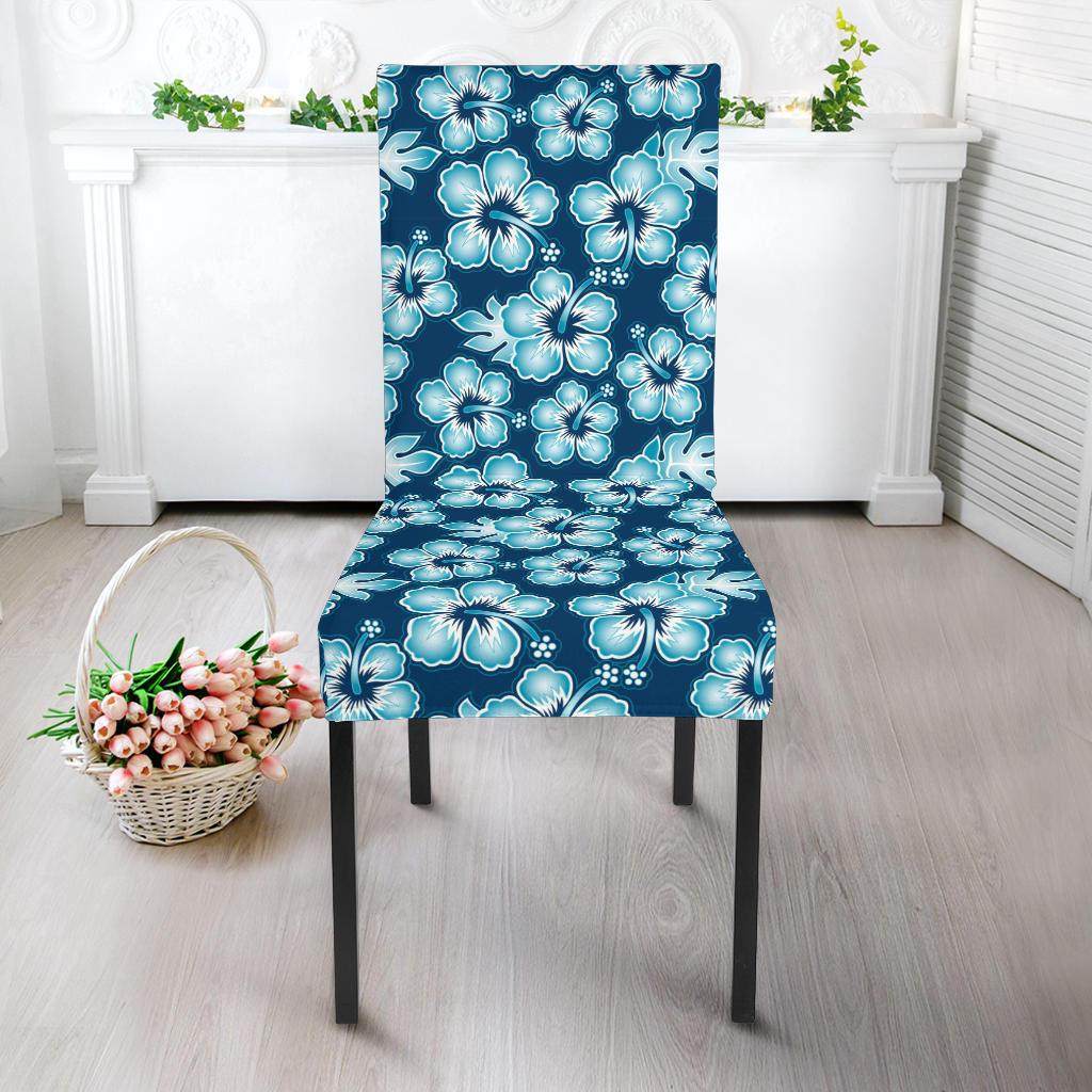 Hibiscus Flower Hawaiian Themed Dining Chair Slipcover-JTAMIGO.COM
