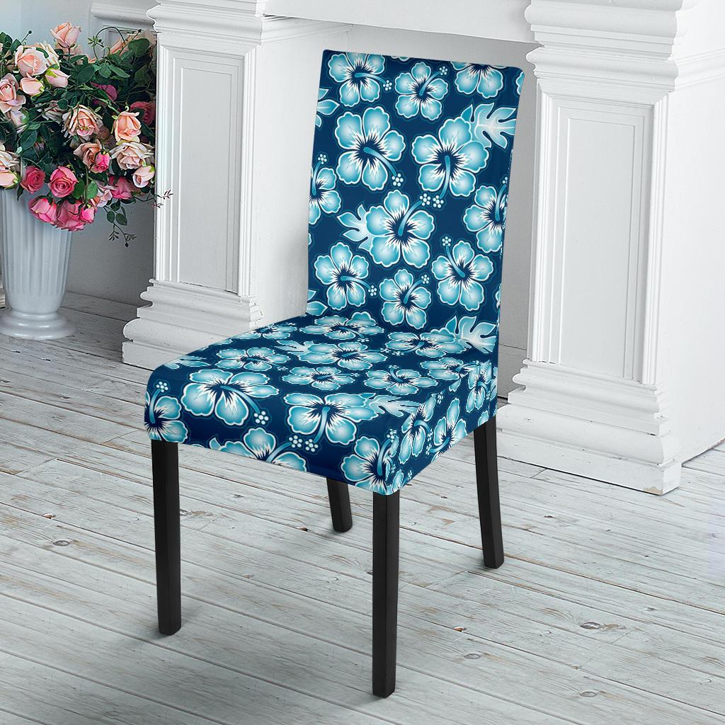 Hibiscus Flower Hawaiian Themed Dining Chair Slipcover-JTAMIGO.COM