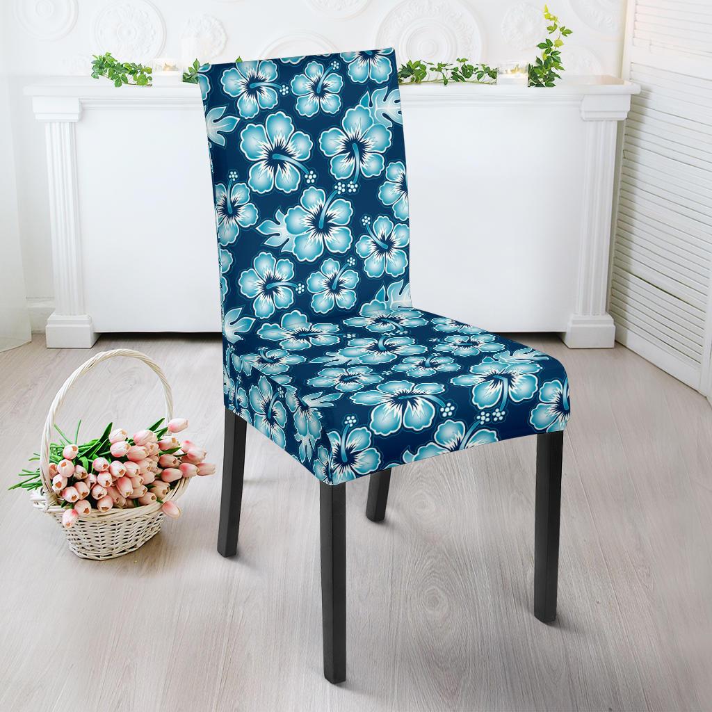 Hibiscus Flower Hawaiian Themed Dining Chair Slipcover-JTAMIGO.COM