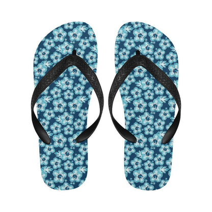 Hibiscus Flower Hawaiian Themed Flip Flops-JTAMIGO.COM