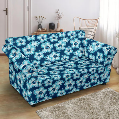 Hibiscus Flower Hawaiian Themed Loveseat Slipcover-JTAMIGO.COM