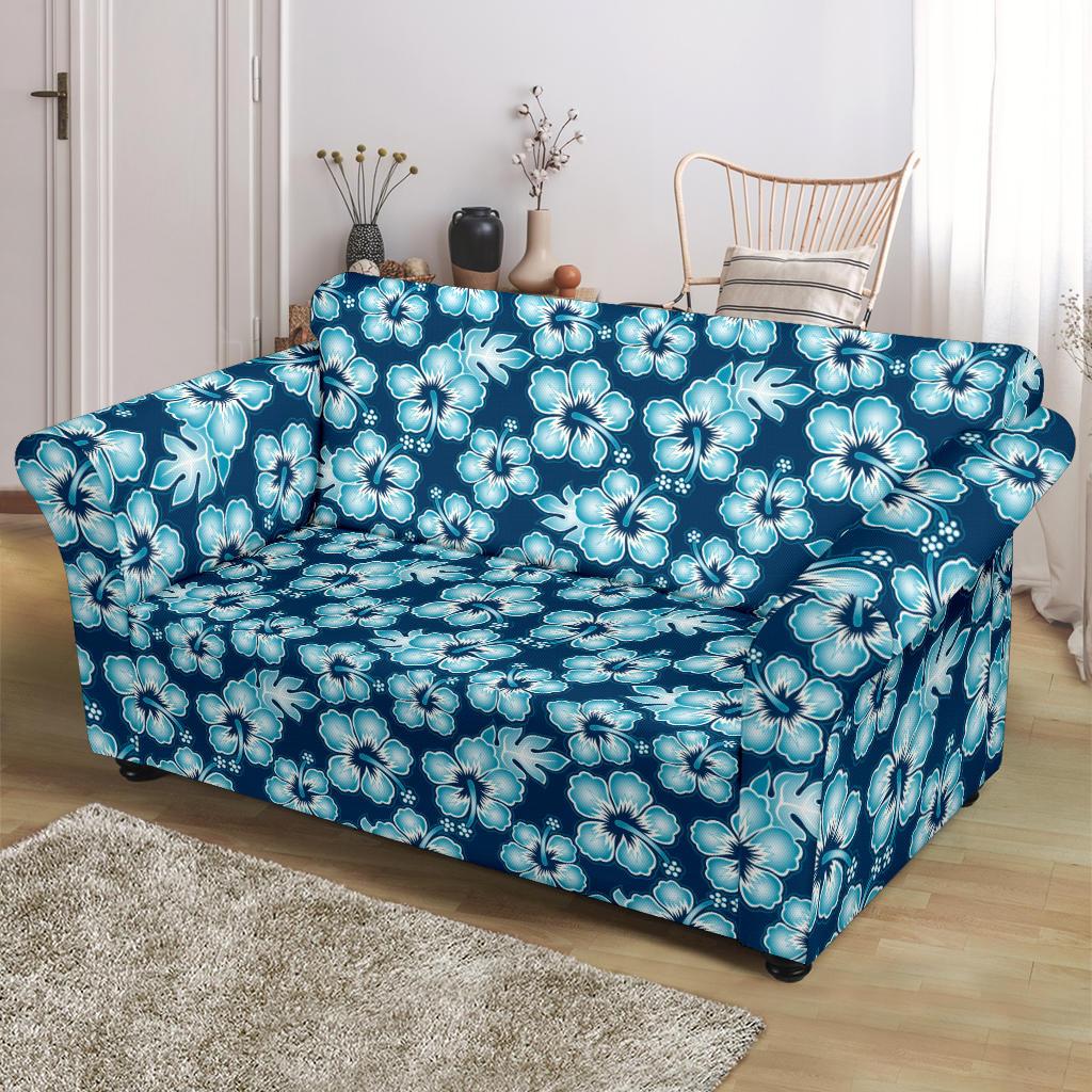 Hibiscus Flower Hawaiian Themed Loveseat Slipcover-JTAMIGO.COM