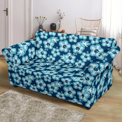 Hibiscus Flower Hawaiian Themed Loveseat Slipcover-JTAMIGO.COM