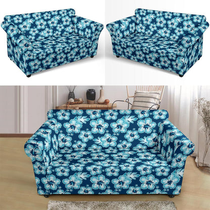 Hibiscus Flower Hawaiian Themed Loveseat Slipcover-JTAMIGO.COM