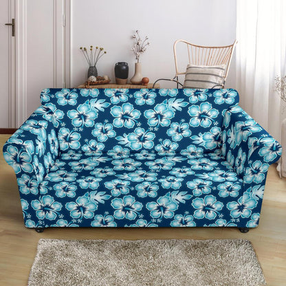 Hibiscus Flower Hawaiian Themed Loveseat Slipcover-JTAMIGO.COM