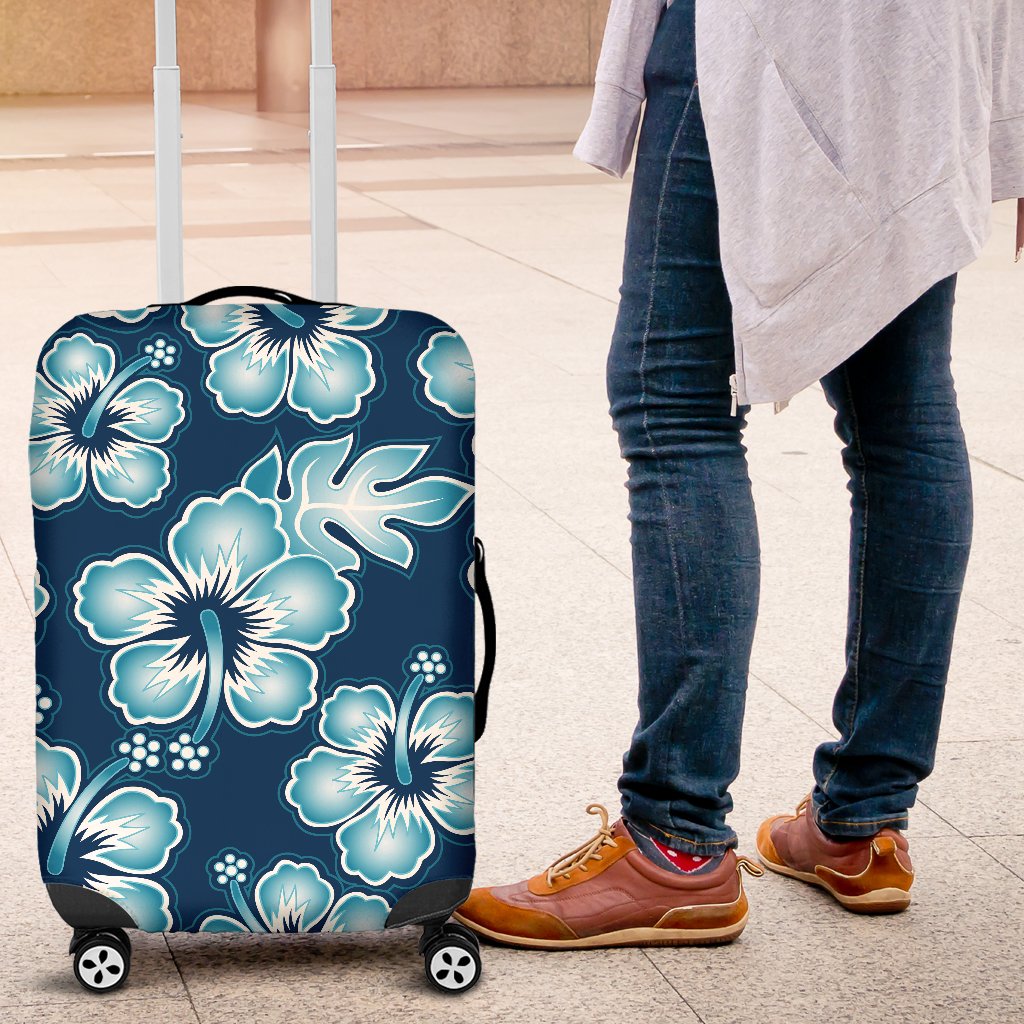 Hibiscus Flower Hawaiian Themed Luggage Cover Protector
