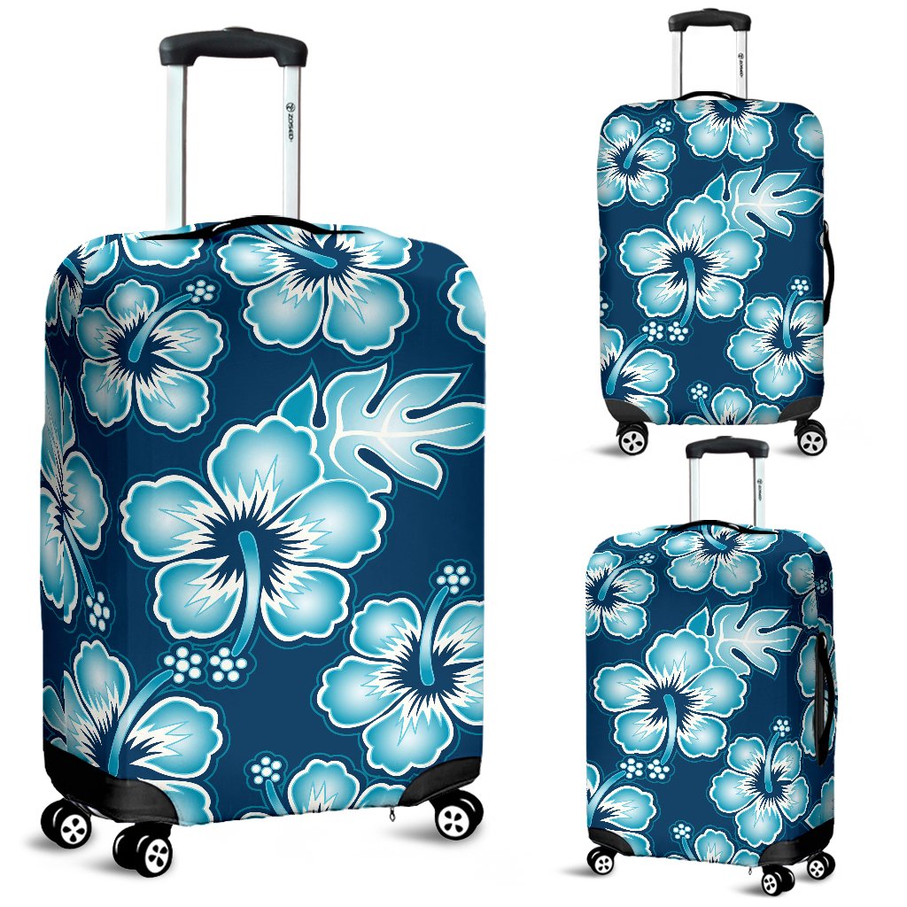 Hibiscus Flower Hawaiian Themed Luggage Cover Protector