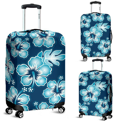 Hibiscus Flower Hawaiian Themed Luggage Cover Protector