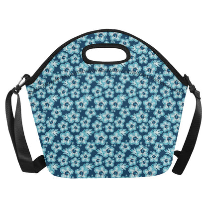 Hibiscus Flower Hawaiian Themed Neoprene Lunch Bag (Model 1669)(Large)-JTAMIGO.COM