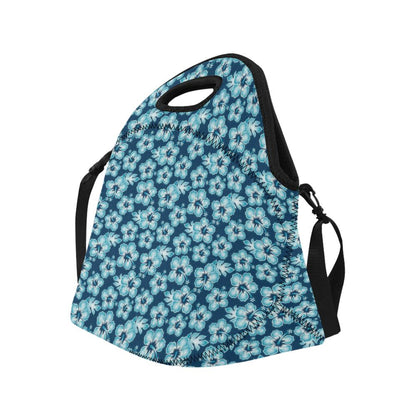 Hibiscus Flower Hawaiian Themed Neoprene Lunch Bag (Model 1669)(Large)-JTAMIGO.COM