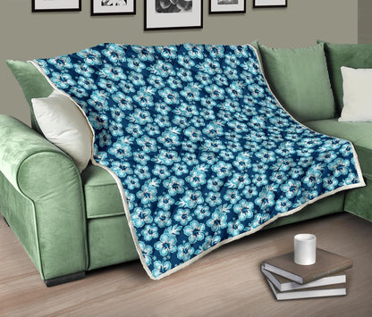 Hibiscus Flower Hawaiian Themed Premium Quilt-JTAMIGO.COM
