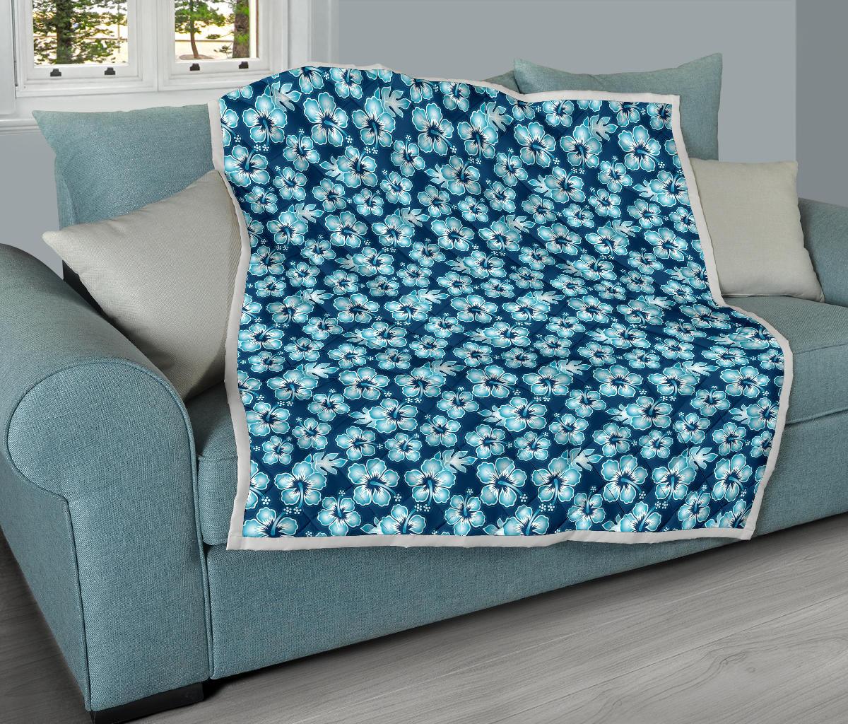 Hibiscus Flower Hawaiian Themed Premium Quilt-JTAMIGO.COM