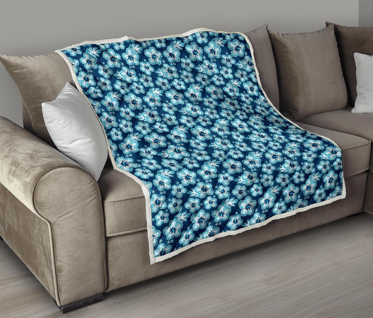 Hibiscus Flower Hawaiian Themed Premium Quilt-JTAMIGO.COM