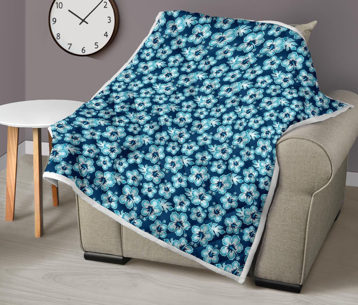 Hibiscus Flower Hawaiian Themed Premium Quilt-JTAMIGO.COM