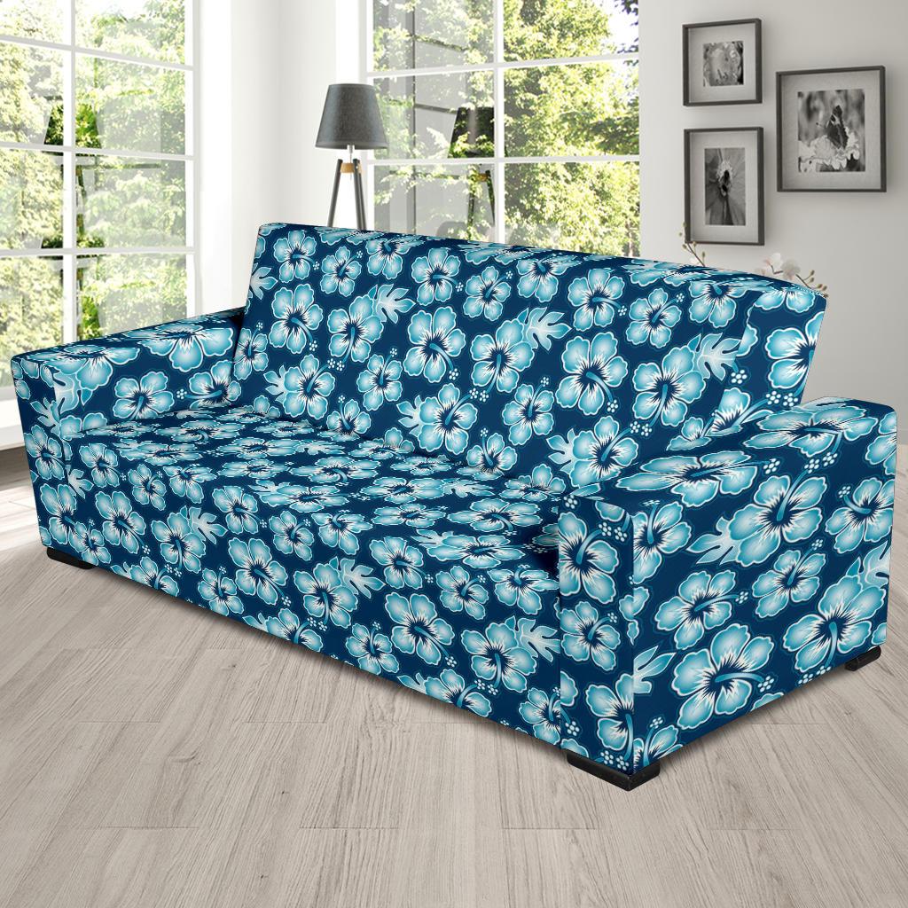 Hibiscus Flower Hawaiian Themed Sofa Slipcover-JTAMIGO.COM