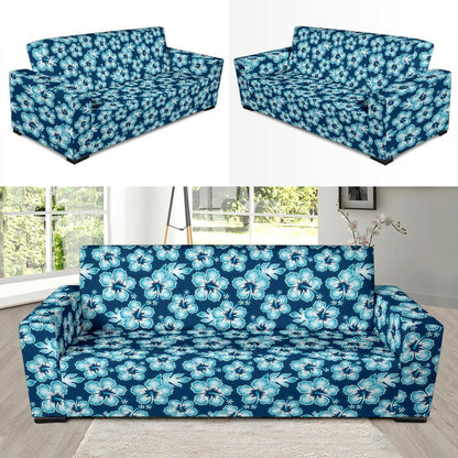 Hibiscus Flower Hawaiian Themed Sofa Slipcover-JTAMIGO.COM
