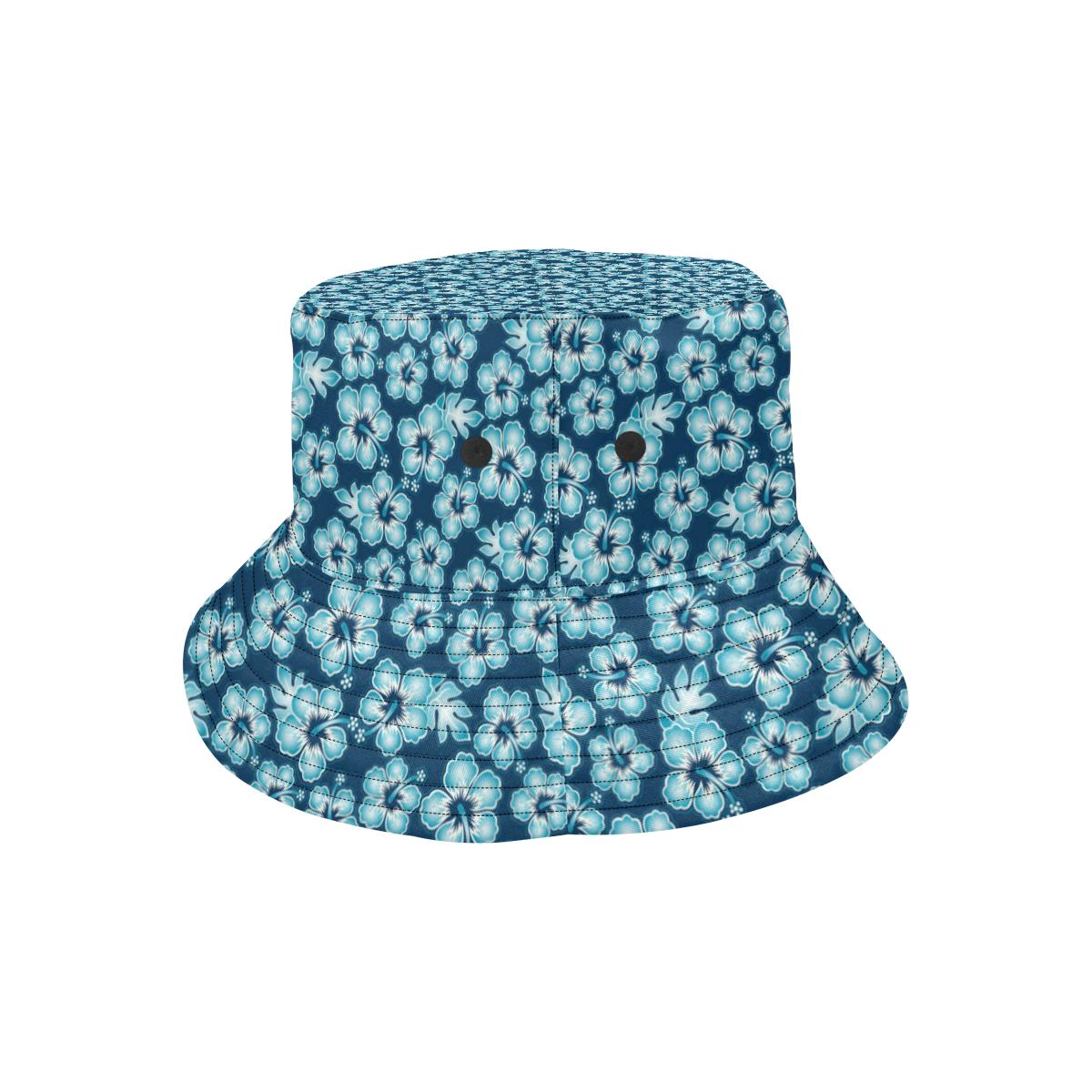 Hibiscus Flower Hawaiian Themed Unisex Bucket Hat