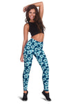 Hibiscus Flower Hawaiian Themed Women Leggings