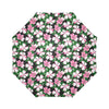 Hibiscus Pink Flower Hawaiian Print Automatic Foldable Umbrella