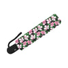 Hibiscus Pink Flower Hawaiian Print Automatic Foldable Umbrella