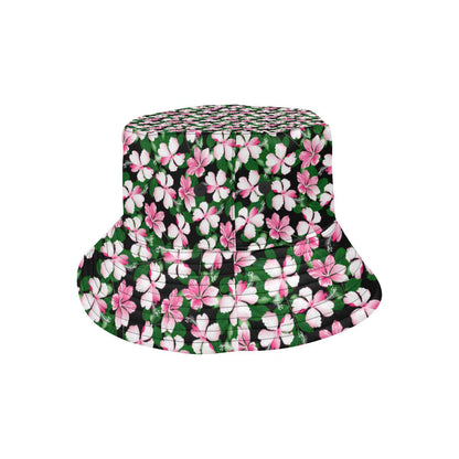 Hibiscus Pink Flower Hawaiian Print Unisex Bucket Hat