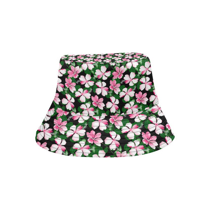 Hibiscus Pink Flower Hawaiian Print Unisex Bucket Hat